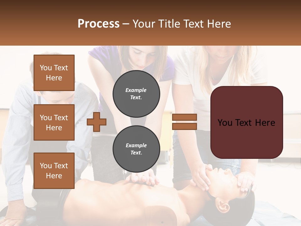 Chest Compression Teenagers Children PowerPoint Template