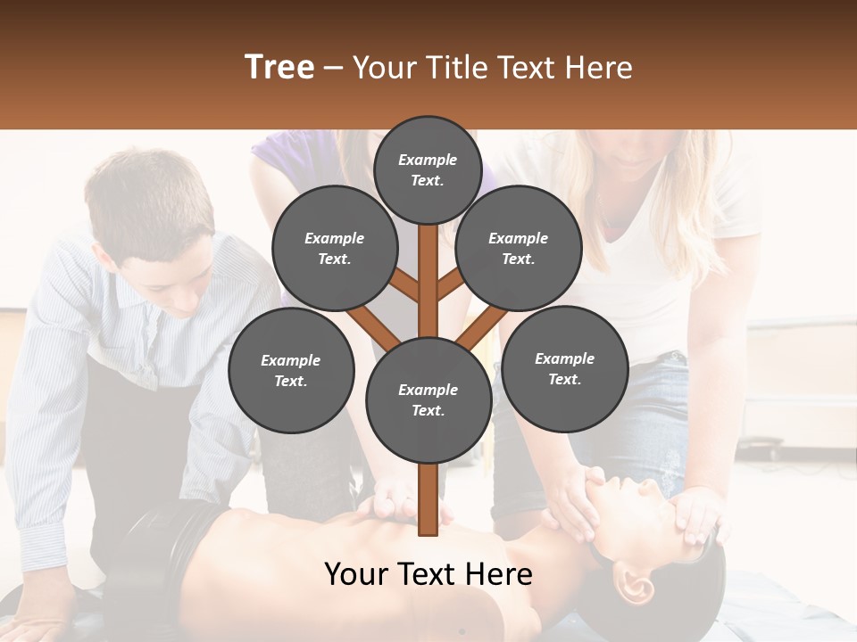 Chest Compression Teenagers Children PowerPoint Template