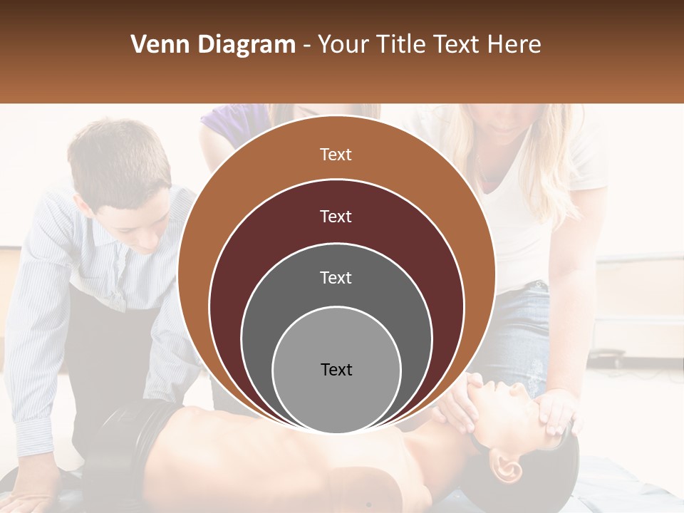 Chest Compression Teenagers Children PowerPoint Template