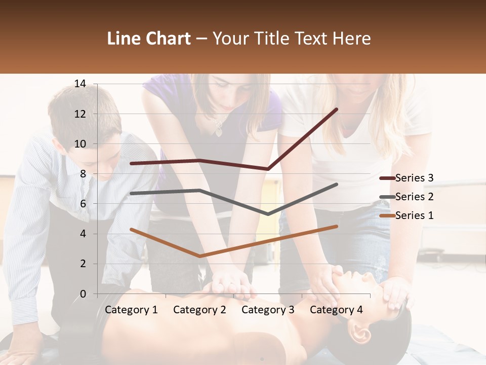 Chest Compression Teenagers Children PowerPoint Template