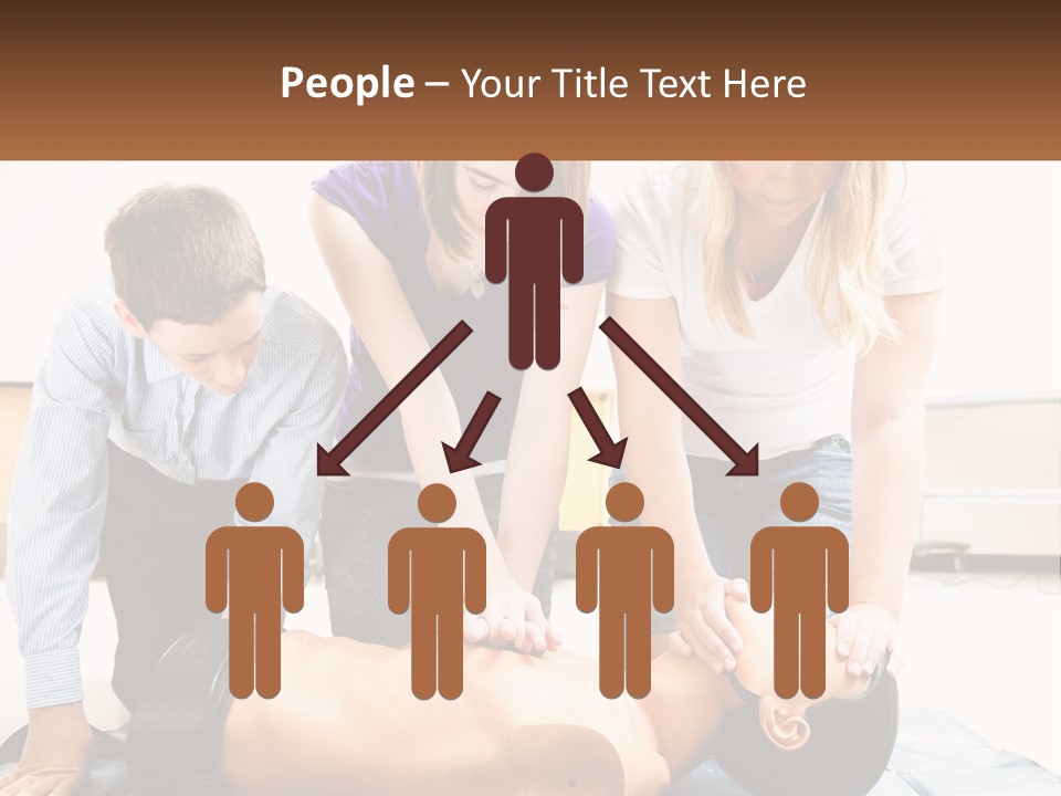 Chest Compression Teenagers Children PowerPoint Template