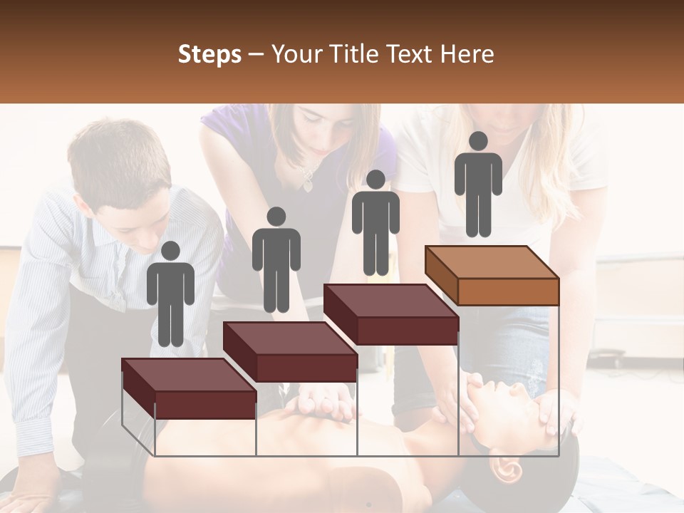Chest Compression Teenagers Children PowerPoint Template