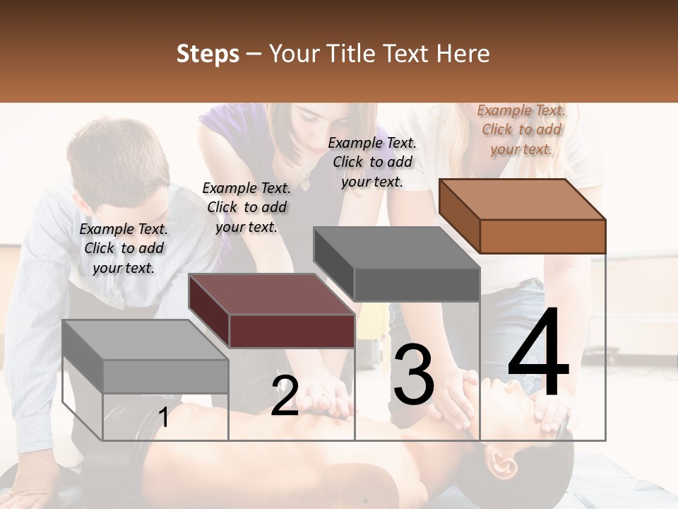 Chest Compression Teenagers Children PowerPoint Template