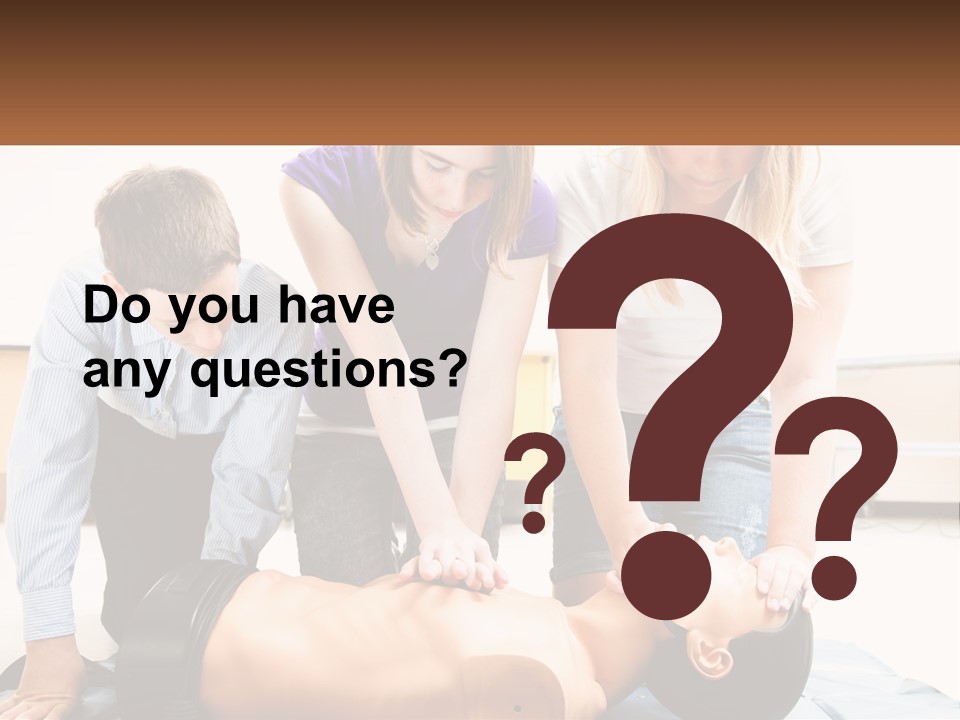 Chest Compression Teenagers Children PowerPoint Template