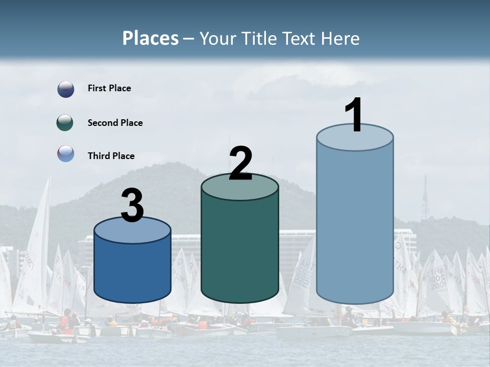 Ocean Sport Boat PowerPoint Template