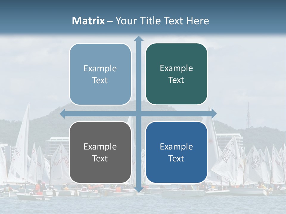 Ocean Sport Boat PowerPoint Template