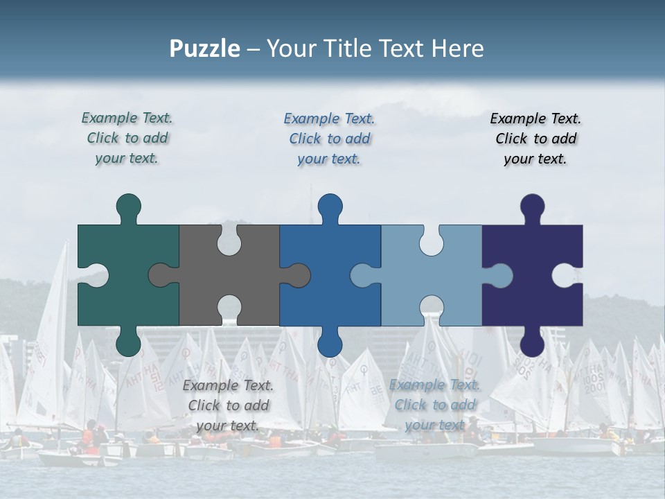 Ocean Sport Boat PowerPoint Template