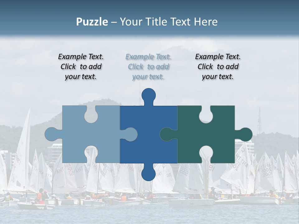 Ocean Sport Boat PowerPoint Template