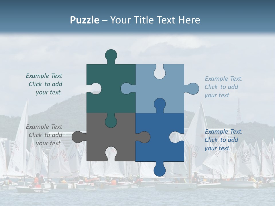 Ocean Sport Boat PowerPoint Template