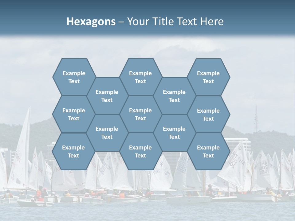 Ocean Sport Boat PowerPoint Template