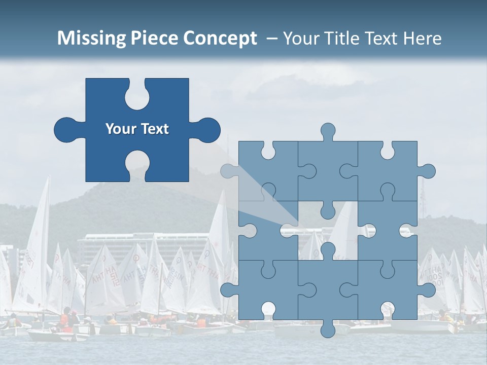 Ocean Sport Boat PowerPoint Template