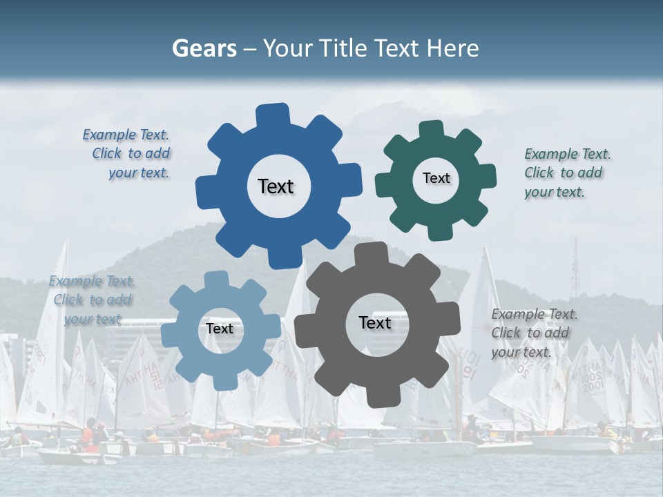 Ocean Sport Boat PowerPoint Template