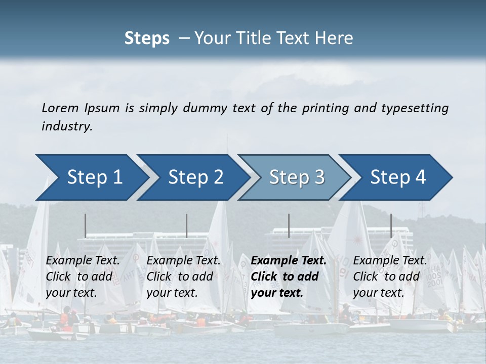 Ocean Sport Boat PowerPoint Template