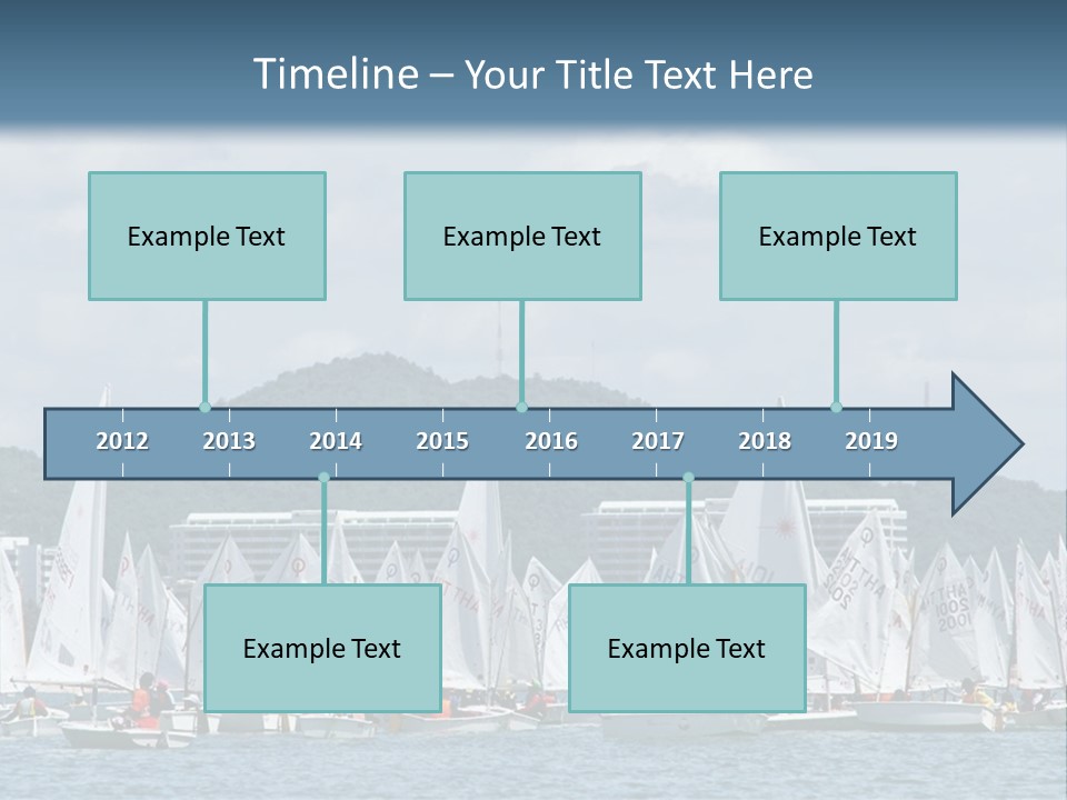 Ocean Sport Boat PowerPoint Template