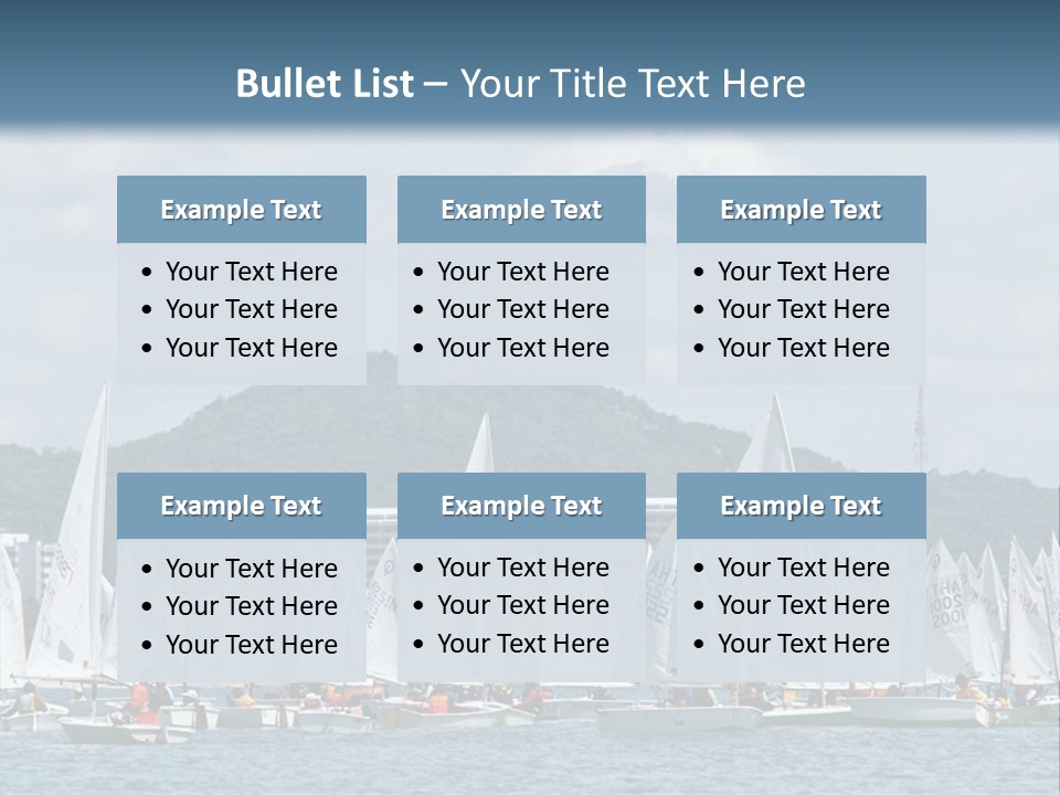 Ocean Sport Boat PowerPoint Template