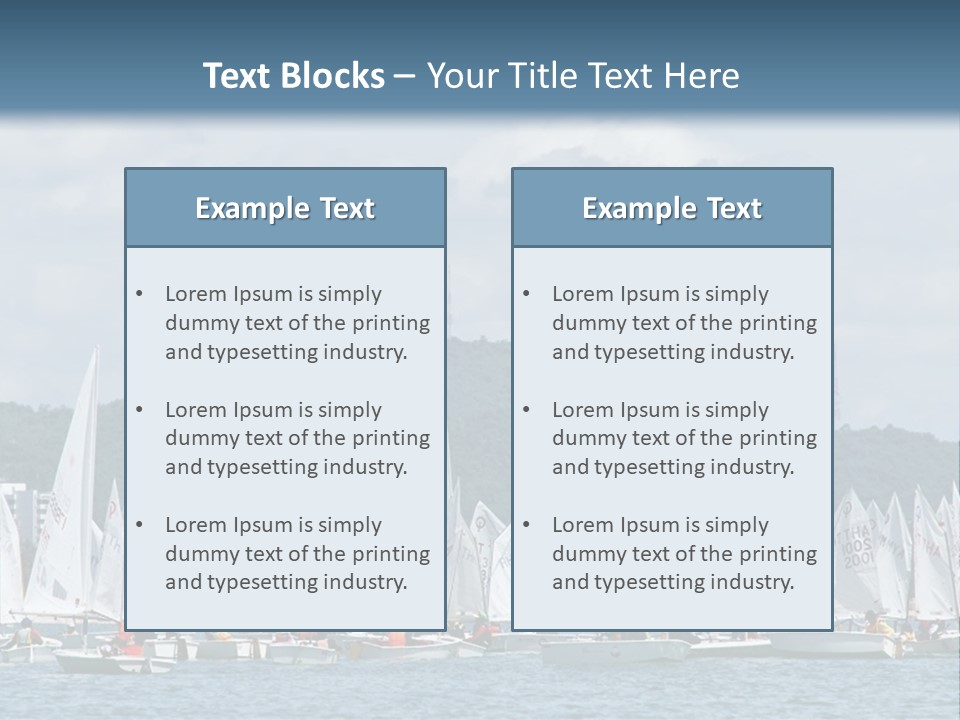 Ocean Sport Boat PowerPoint Template
