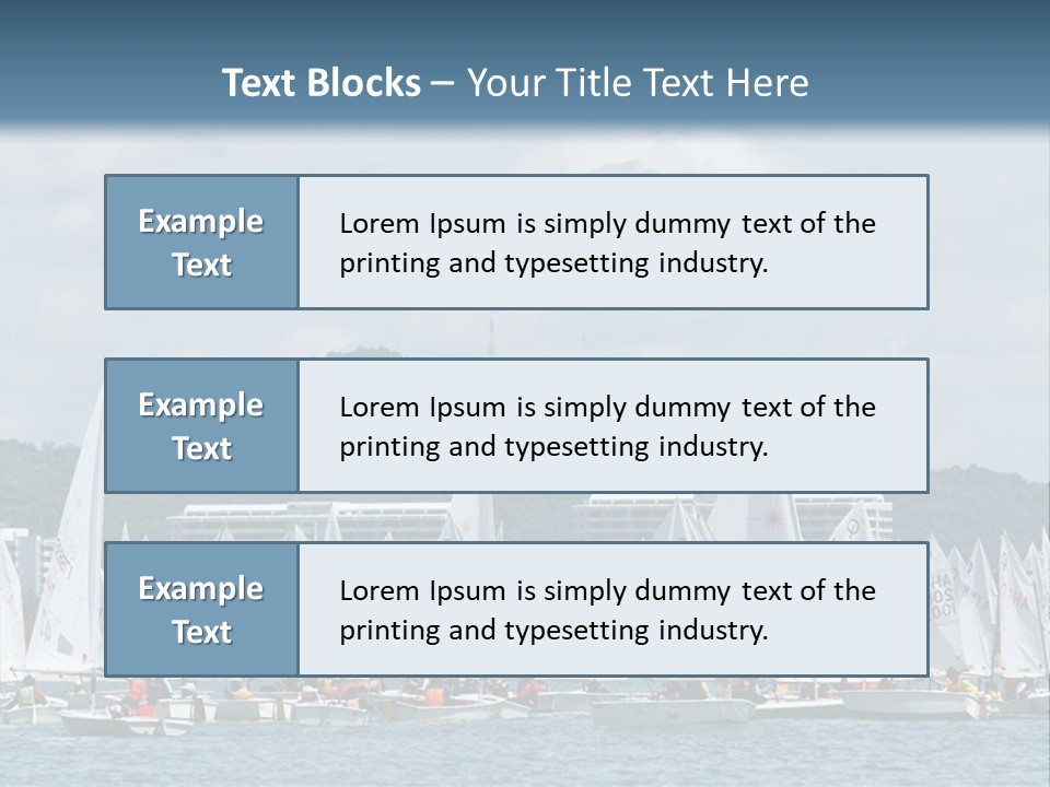 Ocean Sport Boat PowerPoint Template