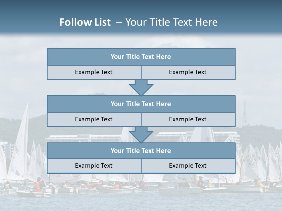 Ocean Sport Boat PowerPoint Template