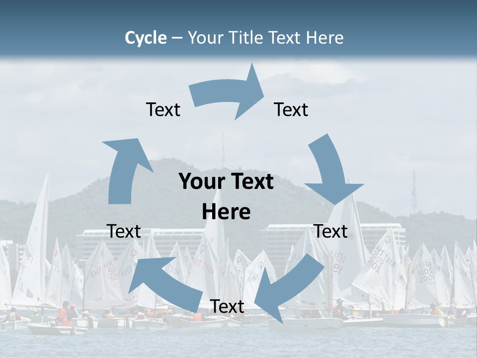 Ocean Sport Boat PowerPoint Template