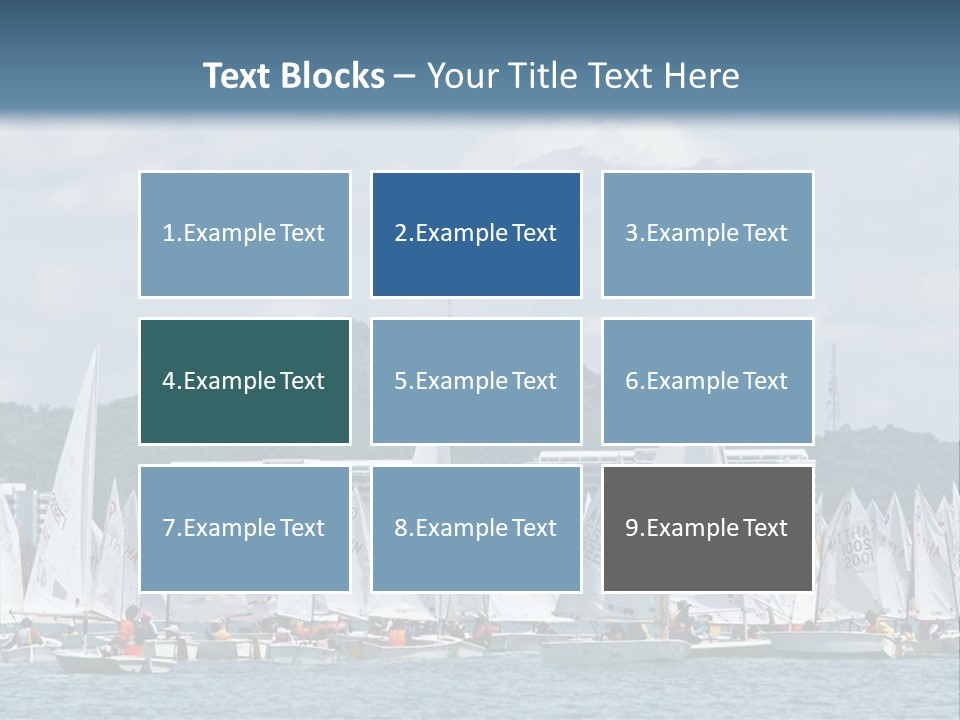 Ocean Sport Boat PowerPoint Template