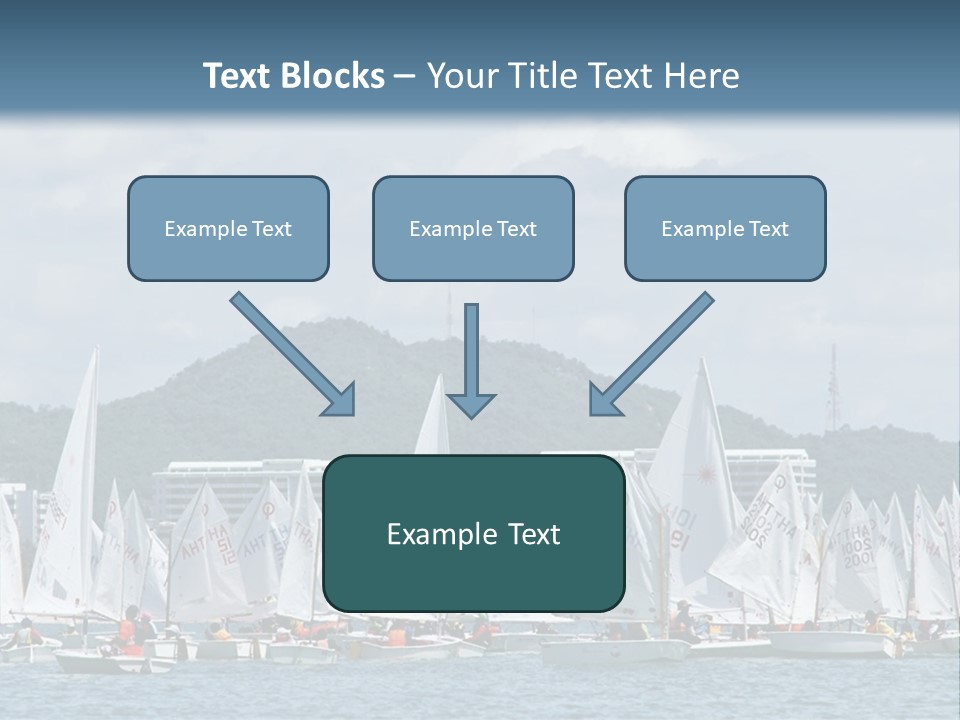 Ocean Sport Boat PowerPoint Template