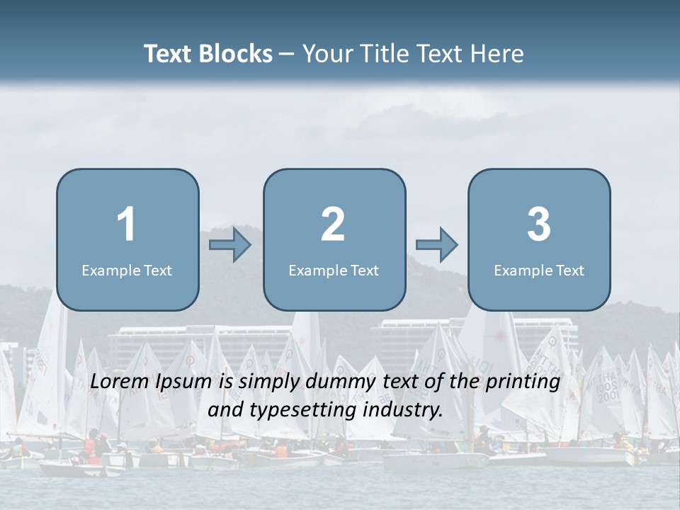 Ocean Sport Boat PowerPoint Template