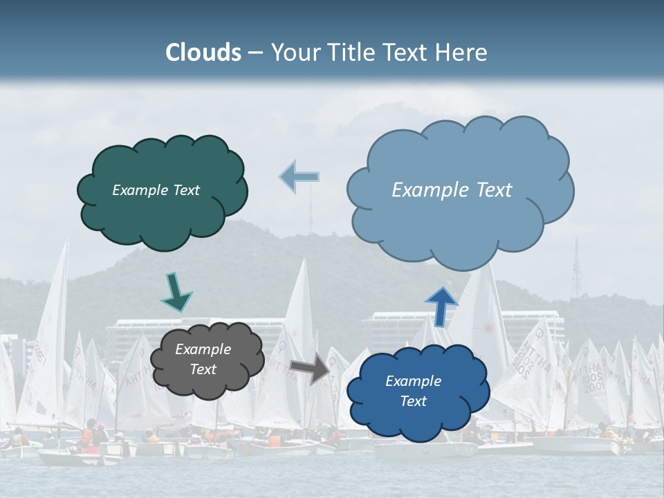 Ocean Sport Boat PowerPoint Template