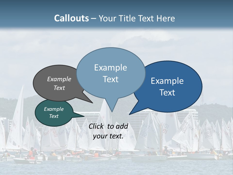 Ocean Sport Boat PowerPoint Template