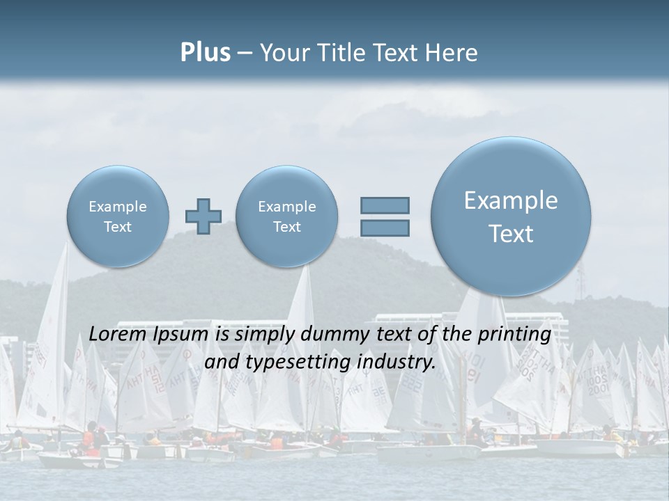 Ocean Sport Boat PowerPoint Template