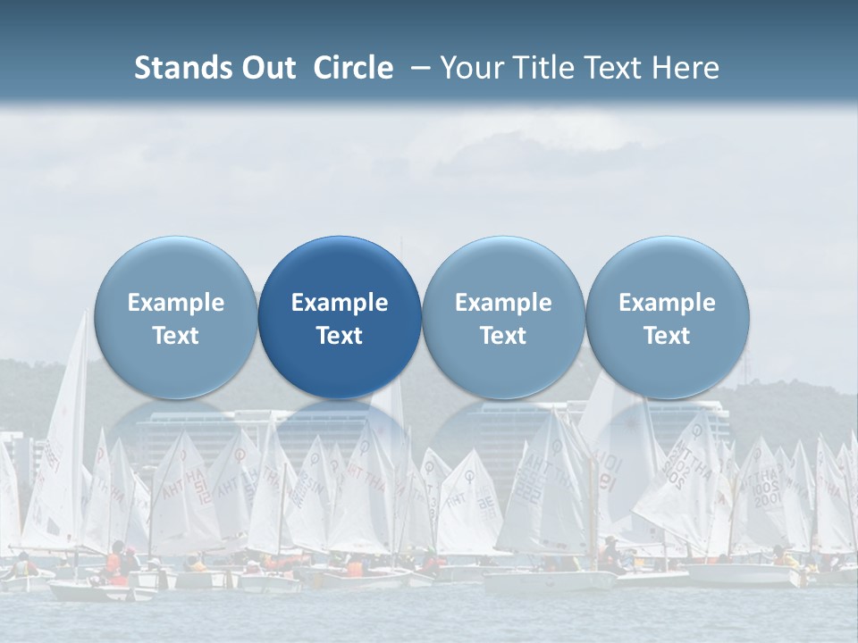 Ocean Sport Boat PowerPoint Template