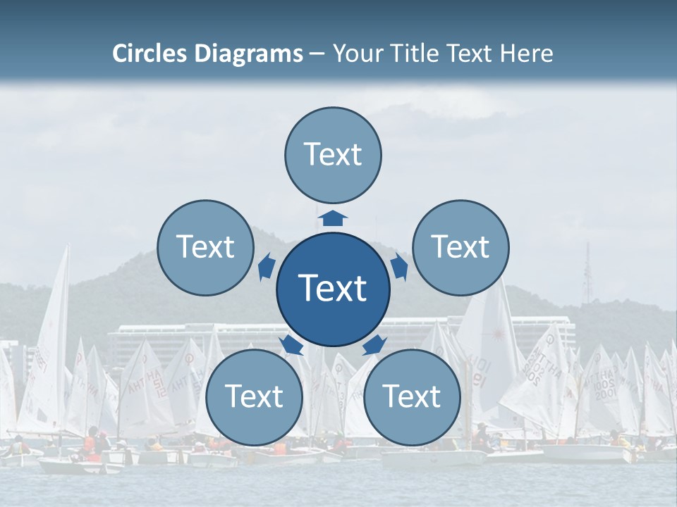 Ocean Sport Boat PowerPoint Template