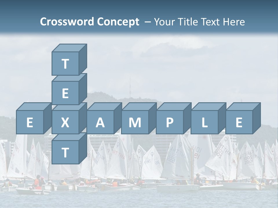 Ocean Sport Boat PowerPoint Template