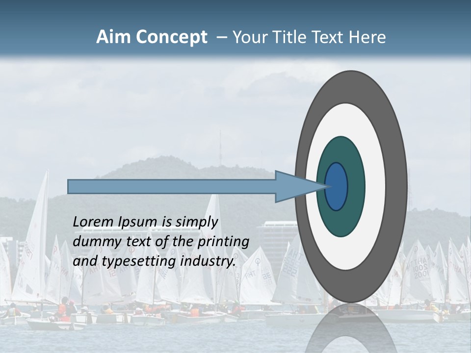 Ocean Sport Boat PowerPoint Template