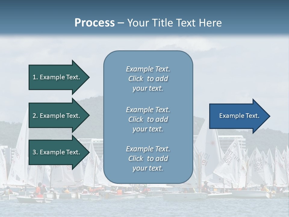 Ocean Sport Boat PowerPoint Template