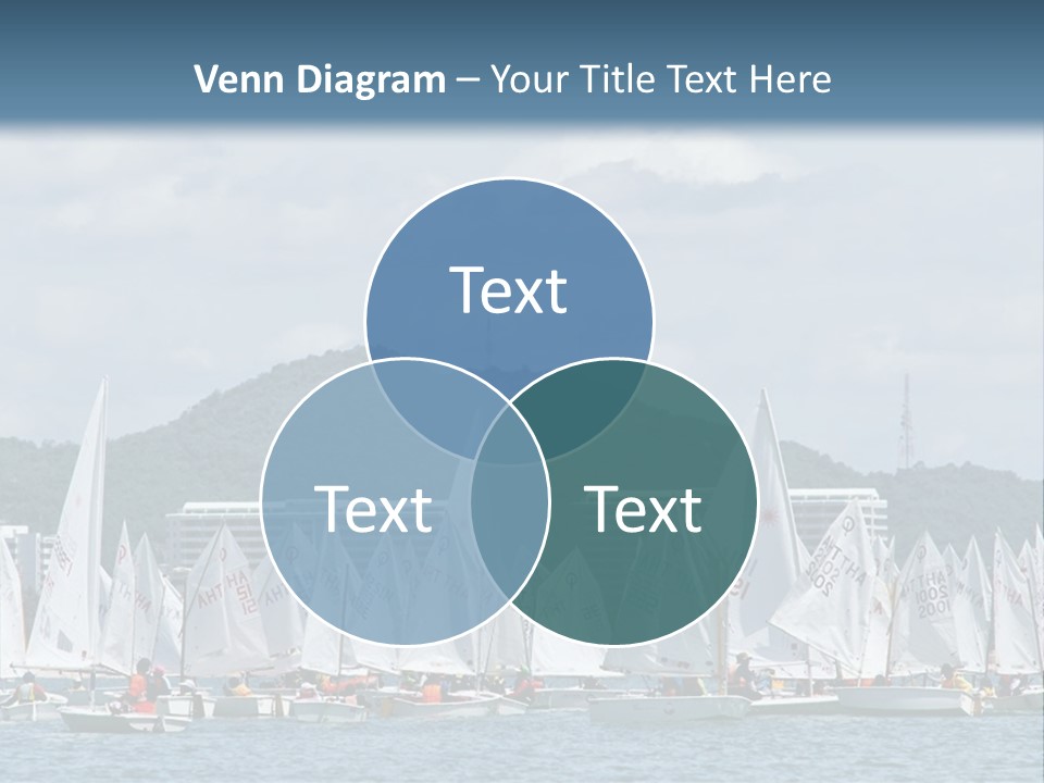 Ocean Sport Boat PowerPoint Template