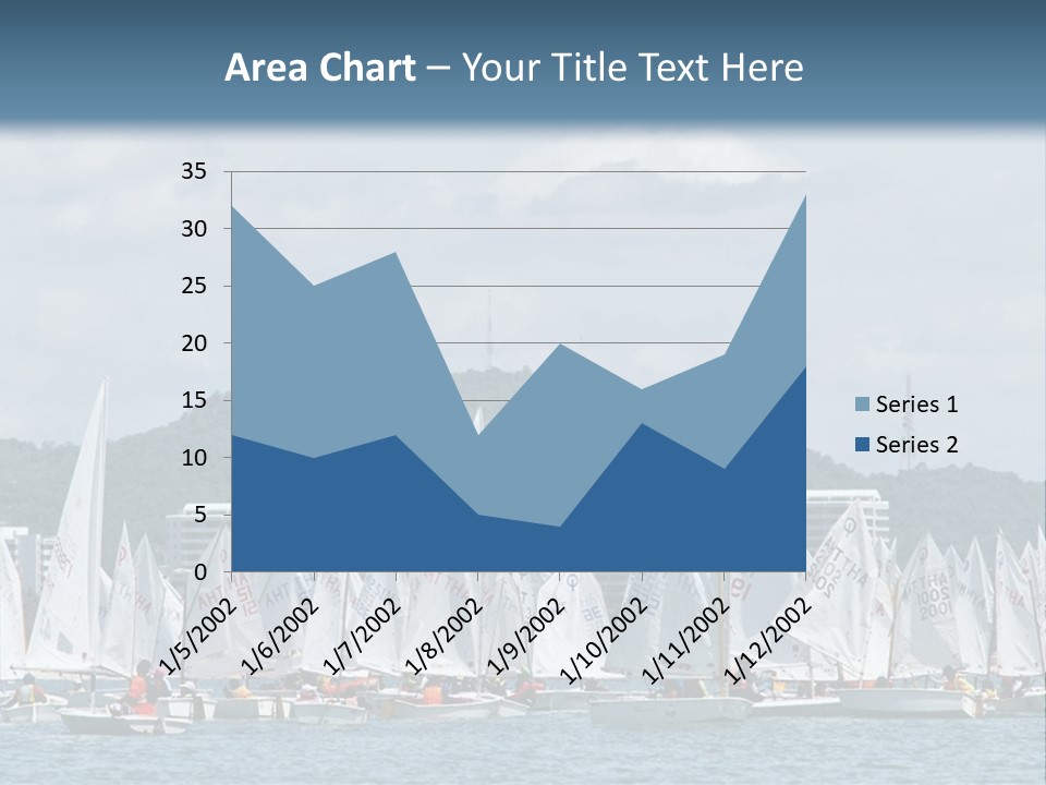Ocean Sport Boat PowerPoint Template