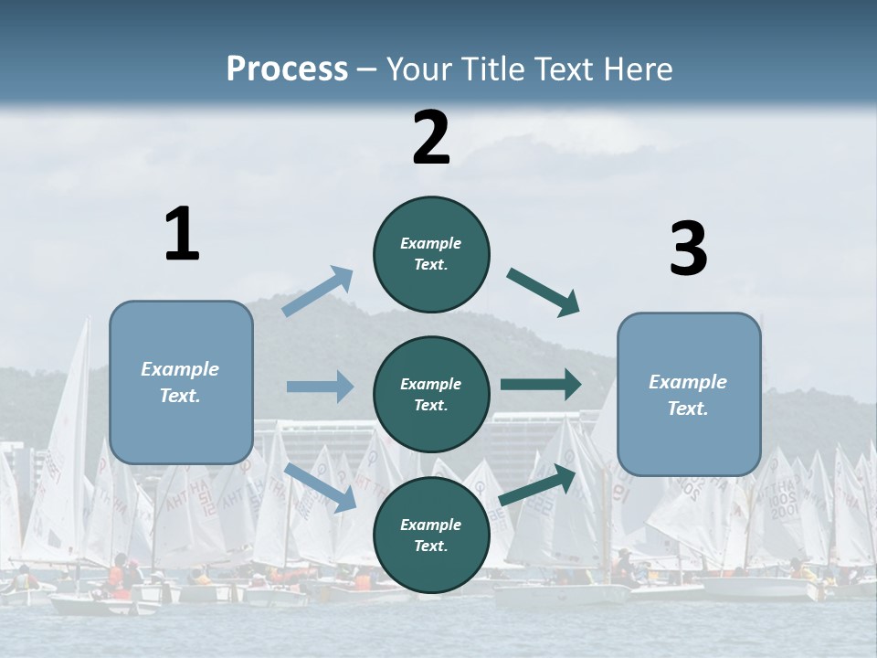 Ocean Sport Boat PowerPoint Template