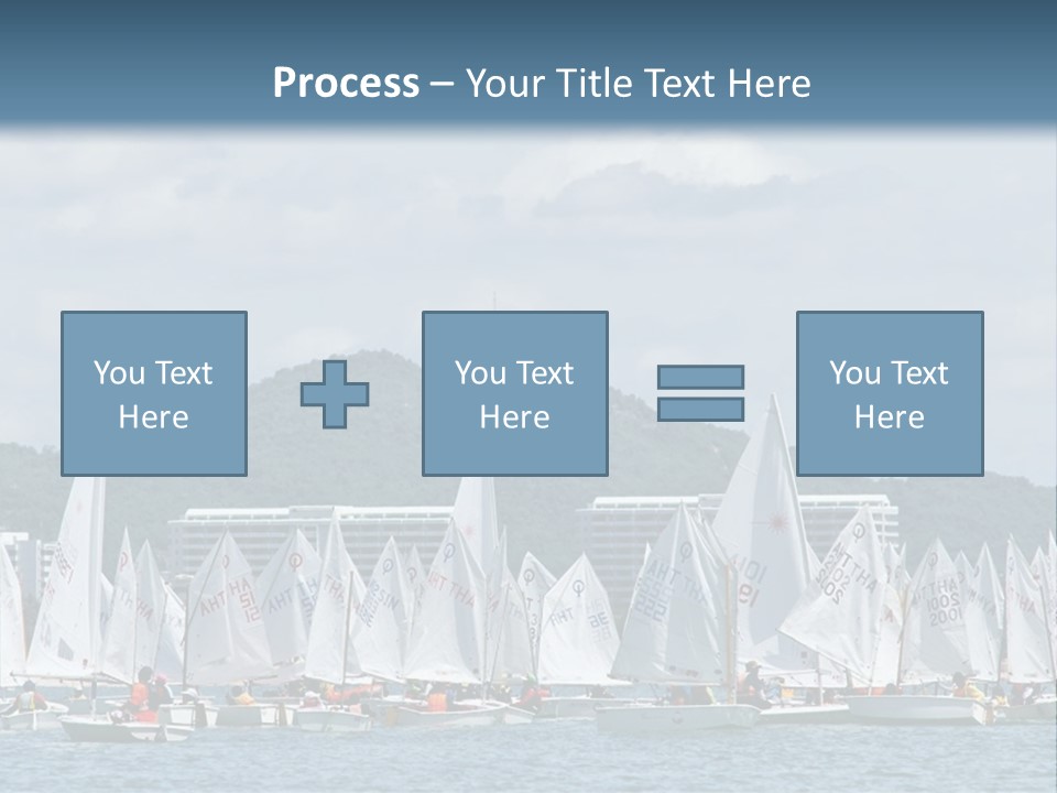 Ocean Sport Boat PowerPoint Template