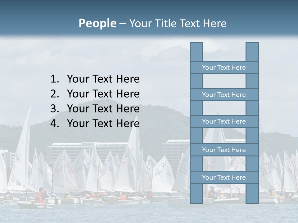 Ocean Sport Boat PowerPoint Template