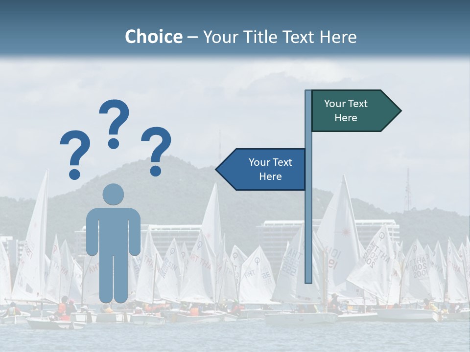 Ocean Sport Boat PowerPoint Template