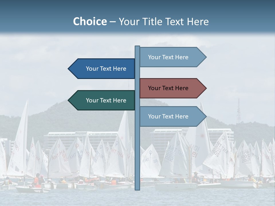 Ocean Sport Boat PowerPoint Template