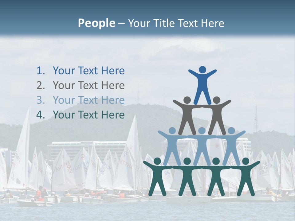Ocean Sport Boat PowerPoint Template