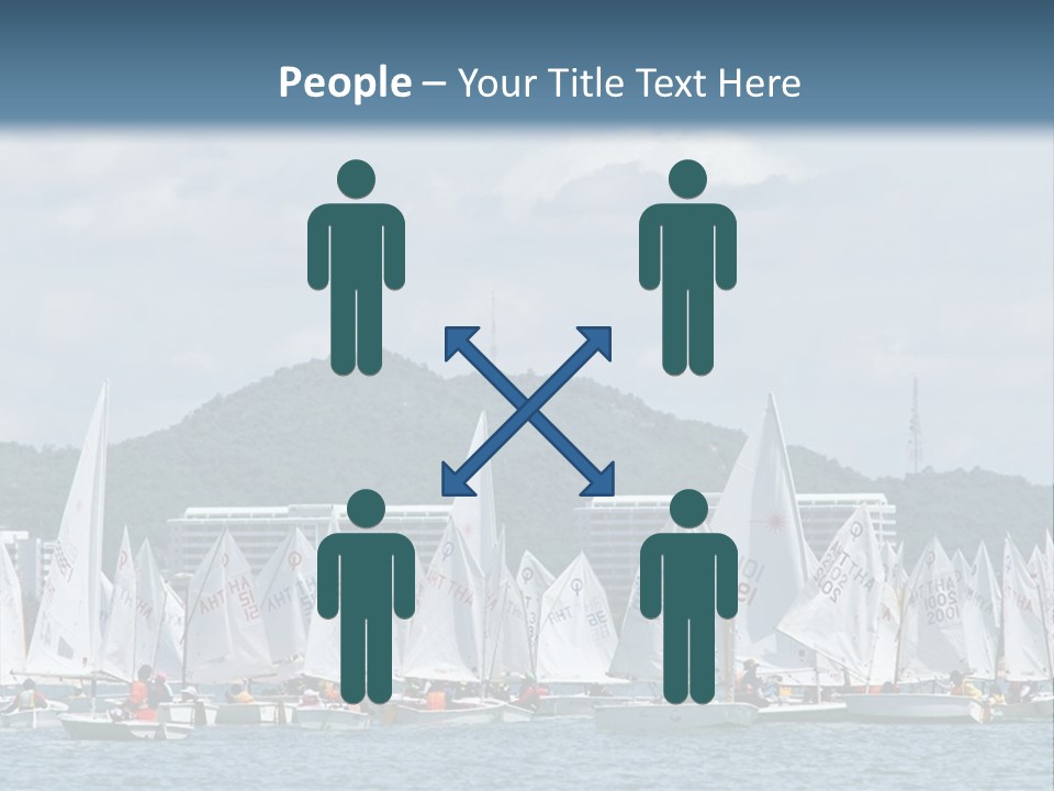 Ocean Sport Boat PowerPoint Template