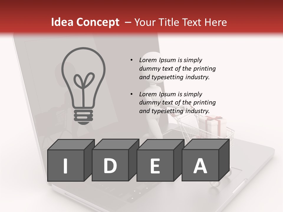 Digital Commerce Isolated PowerPoint Template