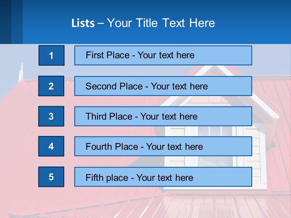 Red Dormer Vivid PowerPoint Template