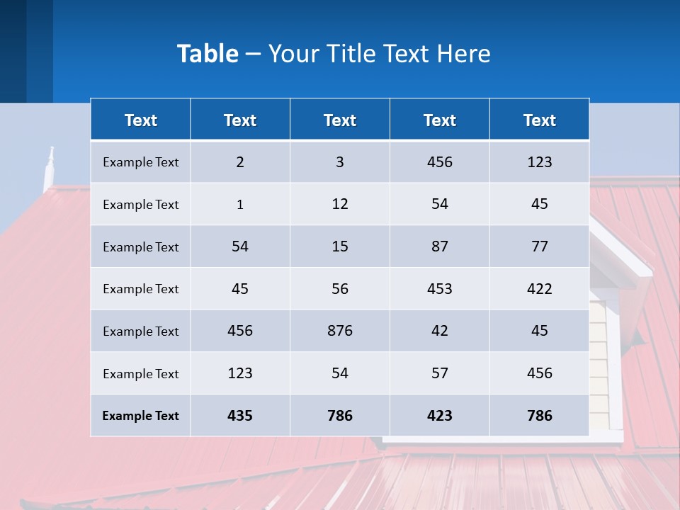 Red Dormer Vivid PowerPoint Template