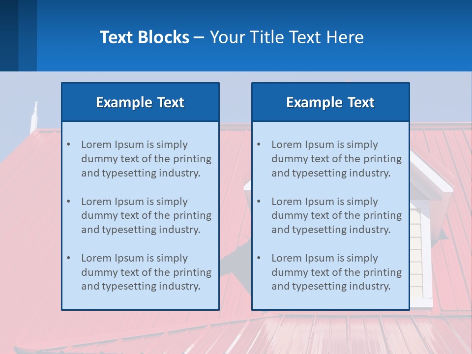 Red Dormer Vivid PowerPoint Template