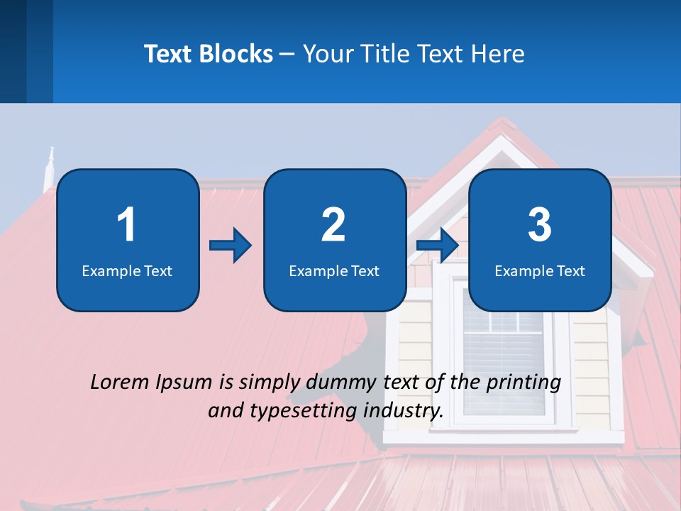 Red Dormer Vivid PowerPoint Template