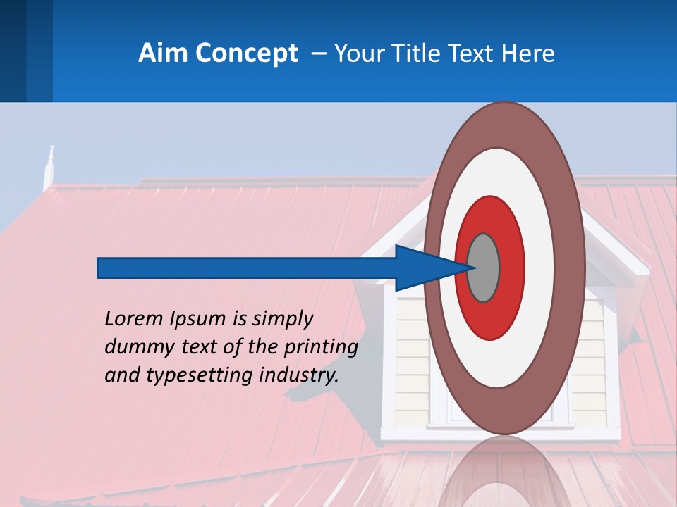 Red Dormer Vivid PowerPoint Template