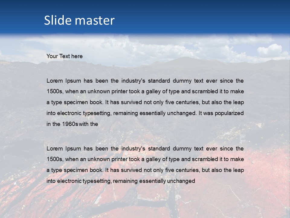 Idaho Metamorphic Landscape PowerPoint Template